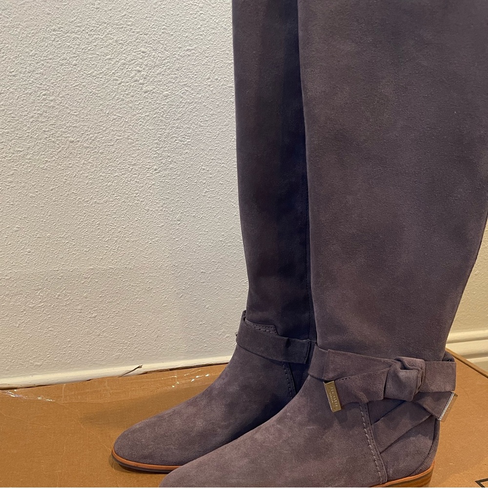 NEW!! Ted Baker Alrami Grey Suede Boots Size 36.5 - Picture 4 of 6